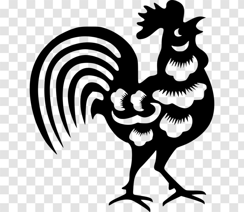 Chicken Rooster Chinese New Year Clip Art - Freerooster Transparent PNG
