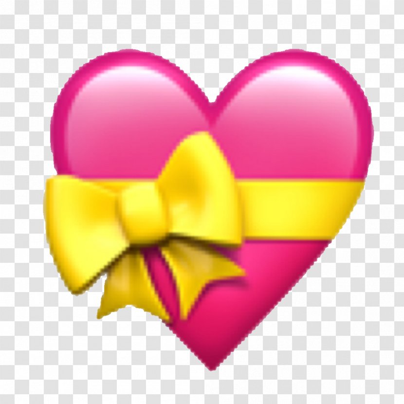 Emojipedia Heart Ribbon Emoticon - Pink - Emoji Transparent PNG