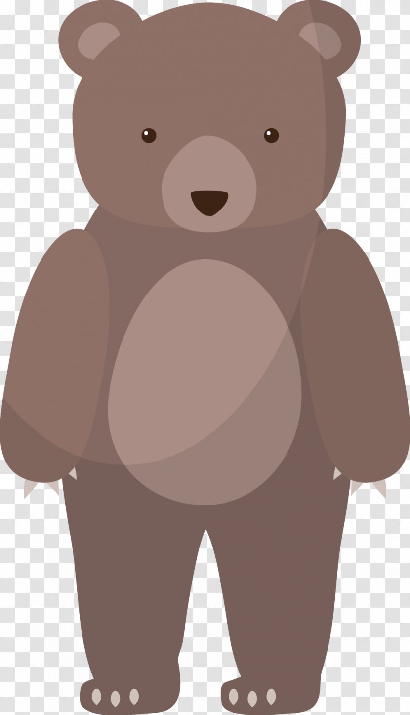 Brown Bear Cartoon - Decoration Pattern Transparent PNG