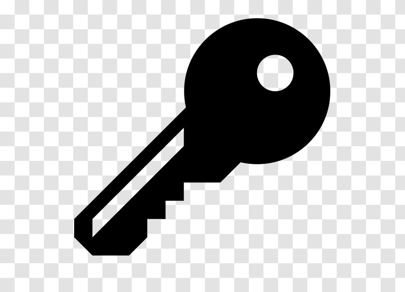 Key - Hardware Accessory - Black And White Transparent PNG