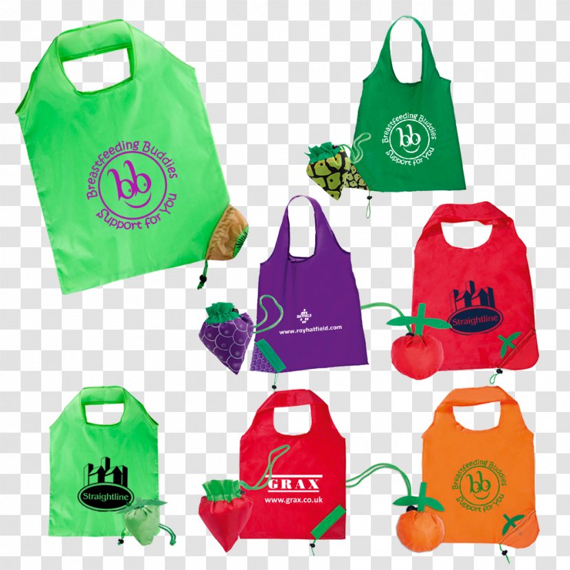 T-shirt Handbag Tote Bag - Promotional Merchandise - Fruit Design Transparent PNG