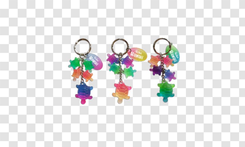 Key Chains Earring Polyresin - Rainbow Neon Lights Transparent PNG