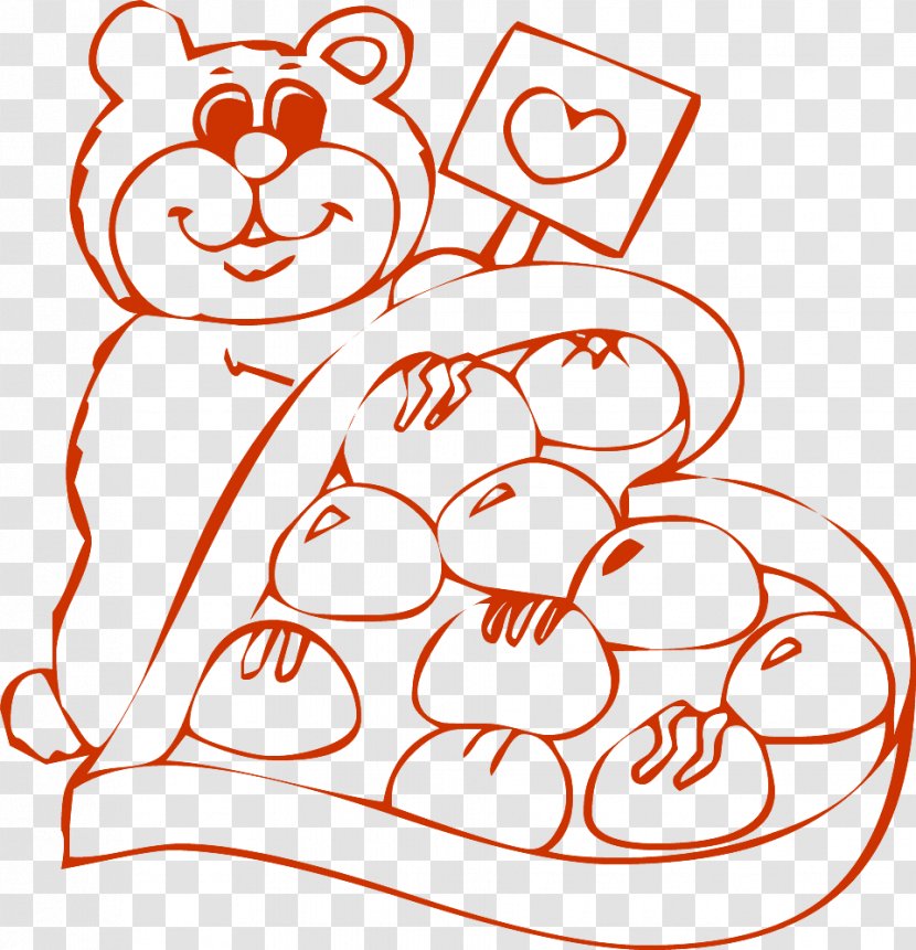 Valentine's Day - Cartoon - Cute Bear, Heart.pngOthers Transparent PNG