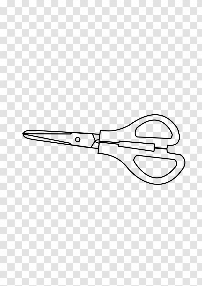 Line Art Drawing Clip - Scissors Transparent PNG