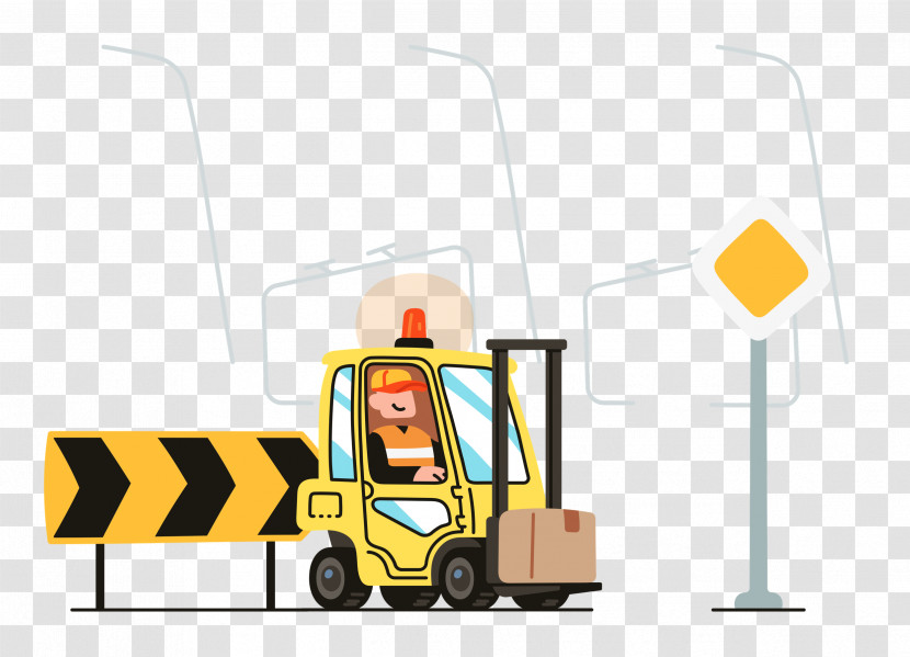 Road Works Transparent PNG