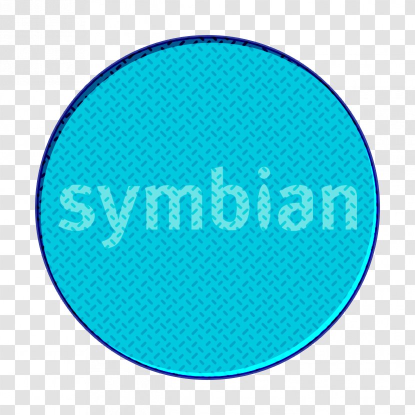 Symbian Icon - Oval - Electric Blue Transparent PNG