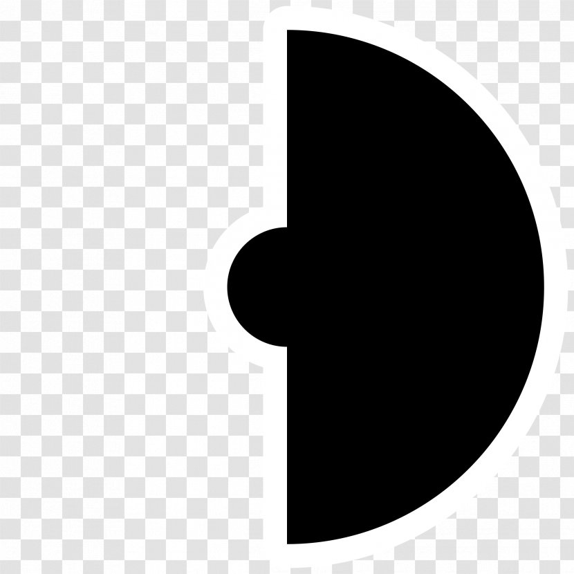 Black And White Monochrome Circle - Point - Break Up Transparent PNG