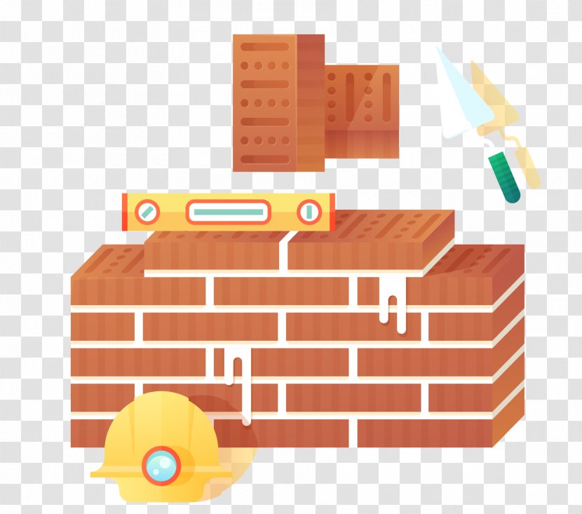 Brick Building Material Wall Architectural Engineering - Ladrillo Caravista - Vector Transparent PNG