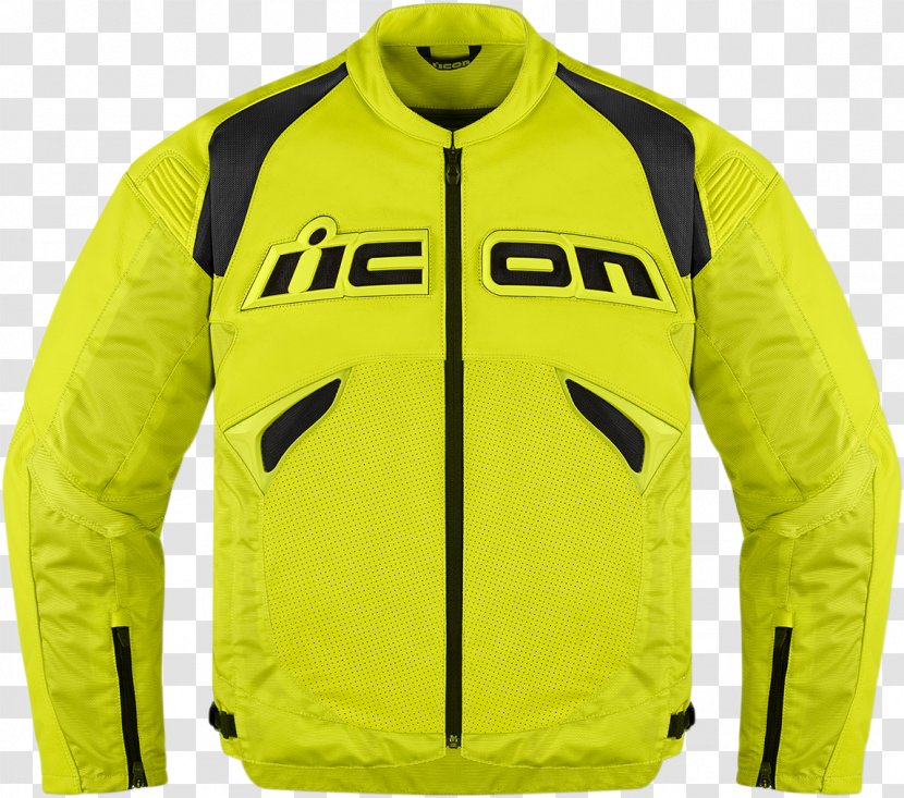 Leather Jacket Motorcycle Helmets Gilets - Sportswear - Yellow Transparent PNG