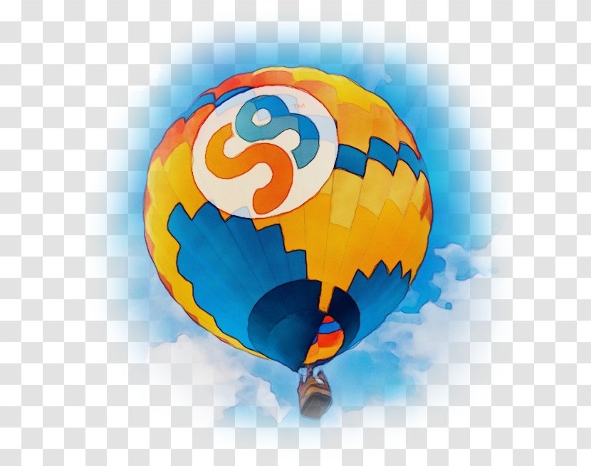 Hot Air Balloon Watercolor - Globe - Vehicle Ballooning Transparent PNG