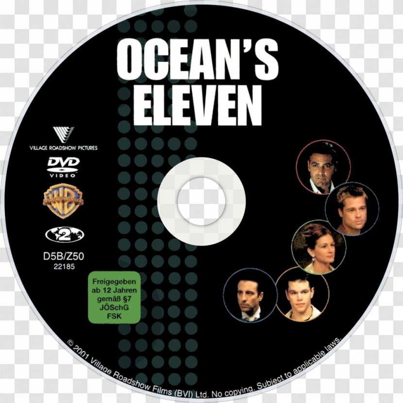 Danny Ocean YouTube Ocean's Film DVD - Youtube Transparent PNG