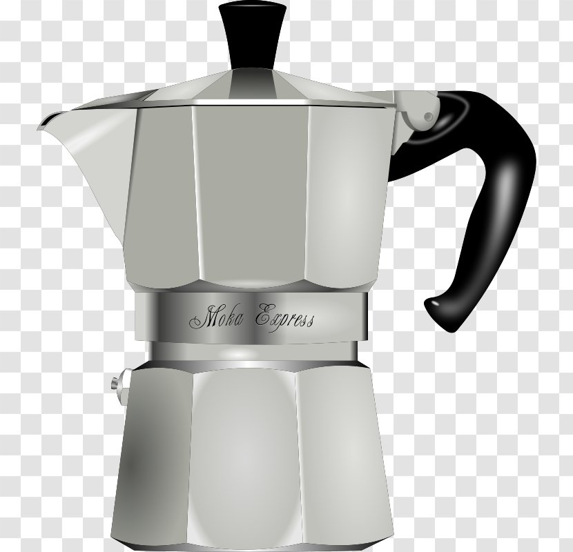 Coffeemaker Cappuccino Moka Pot Cafe - Drink - Free Coffee Cup Clipart Transparent PNG