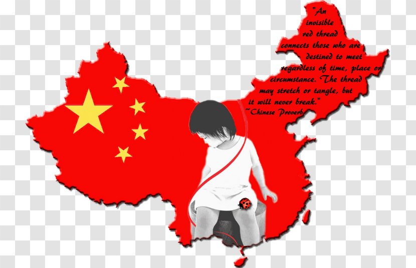 Flag Of China Blank Map United States - Red - Thread Transparent PNG