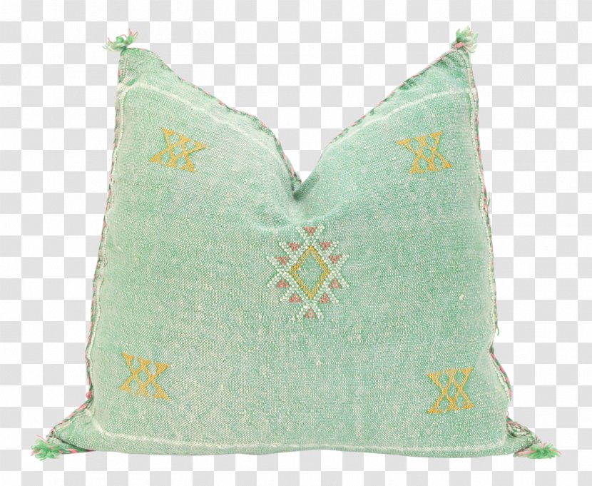Charlotte & Co Silk Pillow Throw Pillows Sabra Cactus Transparent PNG