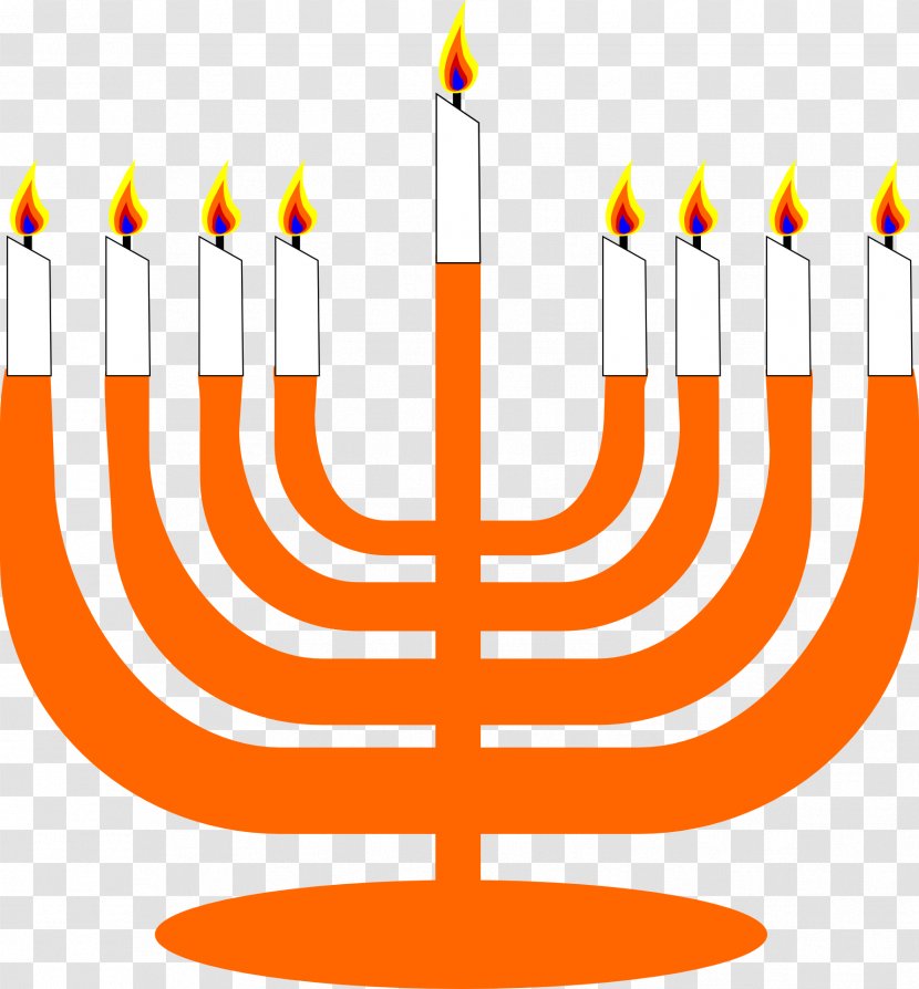 Menorah Judaism Hanukkah Clip Art - Candle Holder Transparent PNG