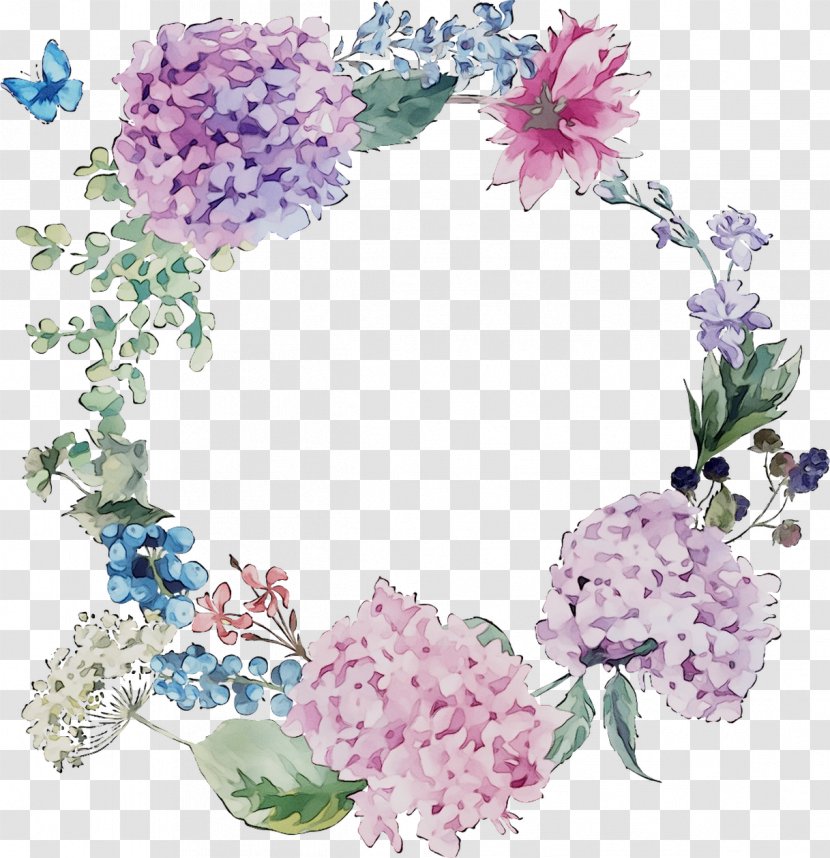 Floral Design Flower Wreath Image Watercolor Painting - Petal - Cut Flowers Transparent PNG