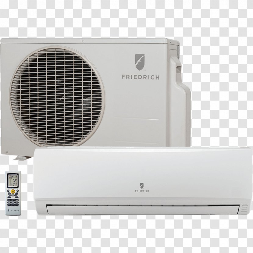 Friedrich Air Conditioning British Thermal Unit Seasonal Energy Efficiency Ratio Heat Pump - Shipping Transparent PNG