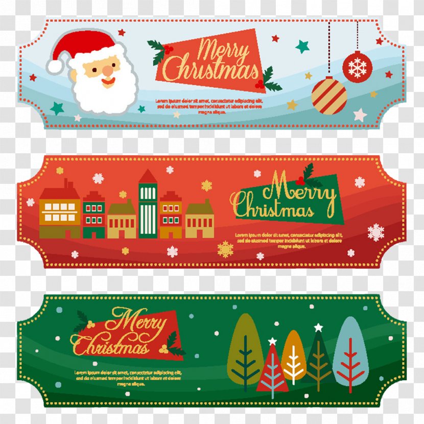 Christmas Banner Material - Decoration Transparent PNG