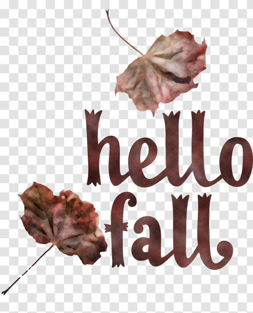 Hello Fall Fall Autumn Transparent PNG