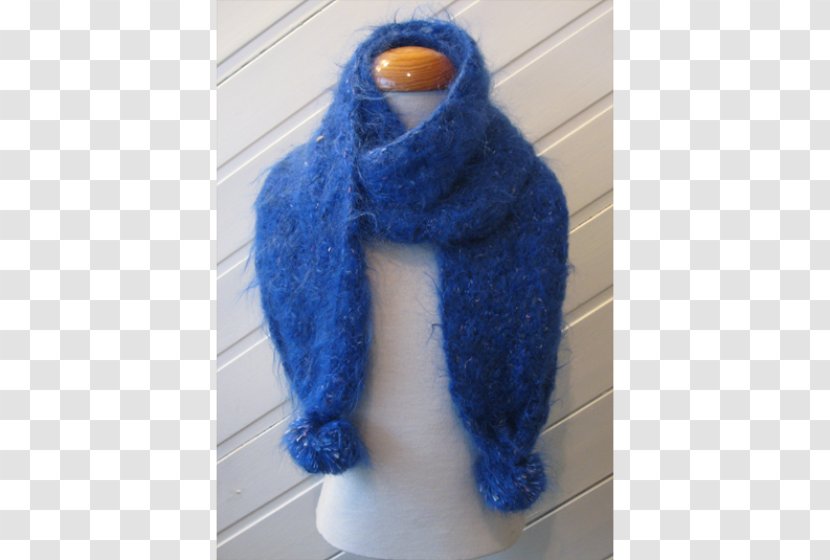 Cobalt Blue Scarf Wool Transparent PNG