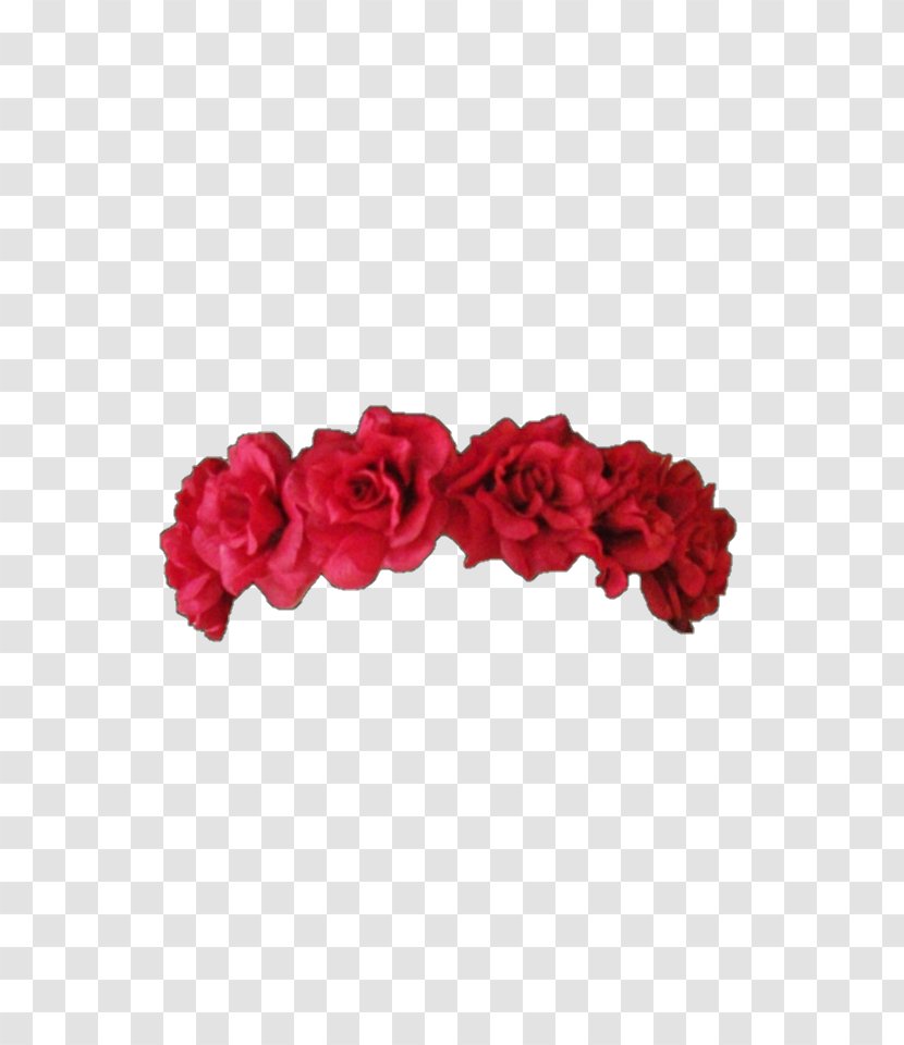Wreath Flower Crown Red Headband - Pink Transparent PNG