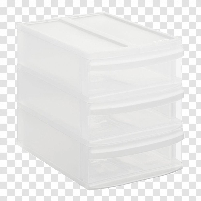 OBI Drawer Plastic Box Polypropylene - White - Cajon Transparent PNG