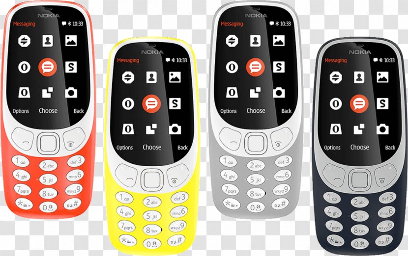 Nokia 3310 (2017) 6 HMD Global Feature Phone - Portable Communications Device - Smartphone Transparent PNG