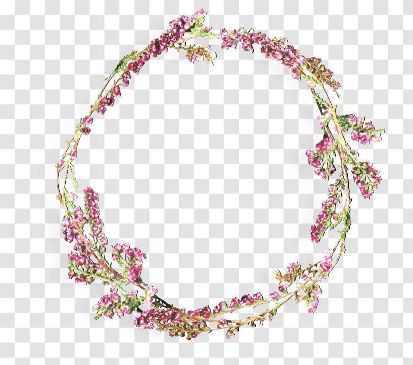 Necklace Bracelet Garland Jewellery Crown - Plant - Pink Transparent PNG