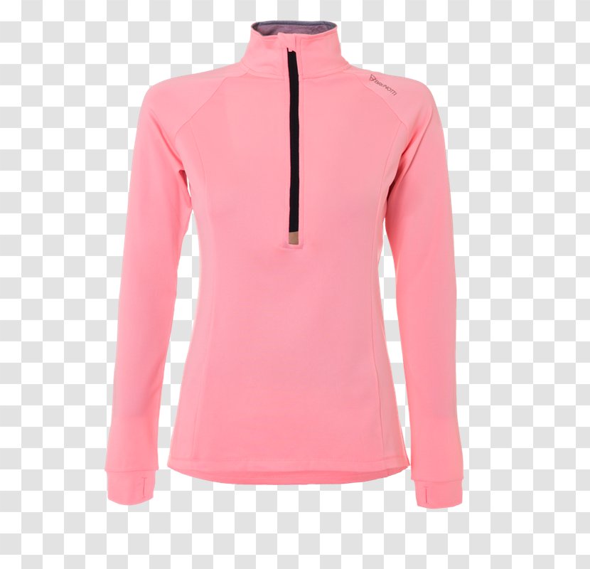 Polar Fleece Softshell Pink Black - Long Sleeved T Shirt - Woman Shopping Online Transparent PNG