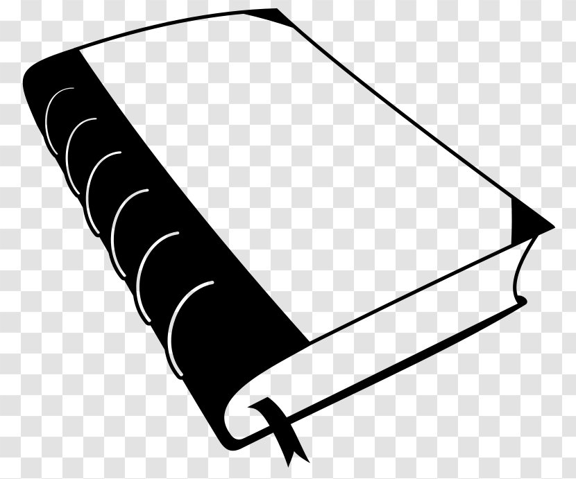 Black And White Book Drawing Clip Art - Wing Transparent PNG