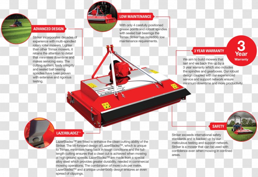 Trimax Mowing Systems Roller Mower Rotary Tractor Transparent PNG