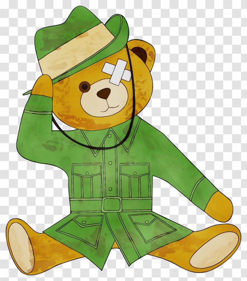 Saint Patrick's Day - Teddy Bear - Fictional Character Toy Transparent PNG