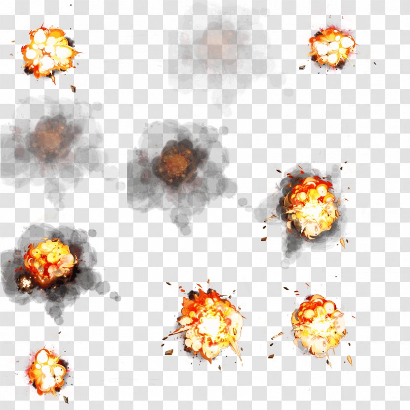 Game Explosion Luminous Efficiency - Watercolor - Frame Transparent PNG