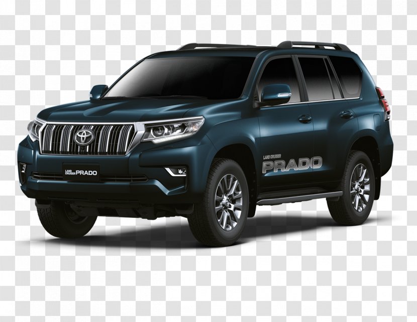 Toyota Land Cruiser Prado Car 2018 Sport Utility Vehicle - Blackish Transparent PNG