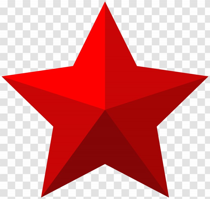 Star Shape Icon Clip Art - Red Image Transparent PNG