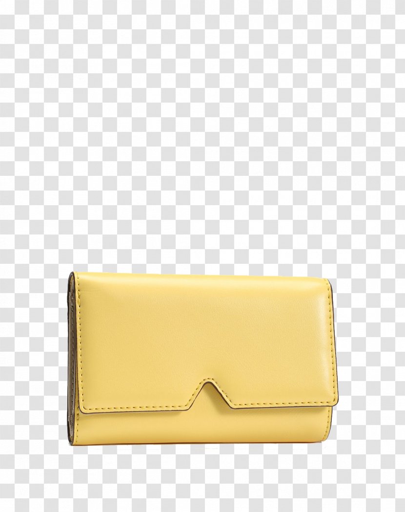 Wallet Coin Purse Yellow - Elle Opening Transparent PNG
