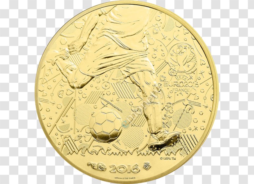 Coin UEFA Euro 2016 France Catalog Currency - Uefa European Football Championship Transparent PNG