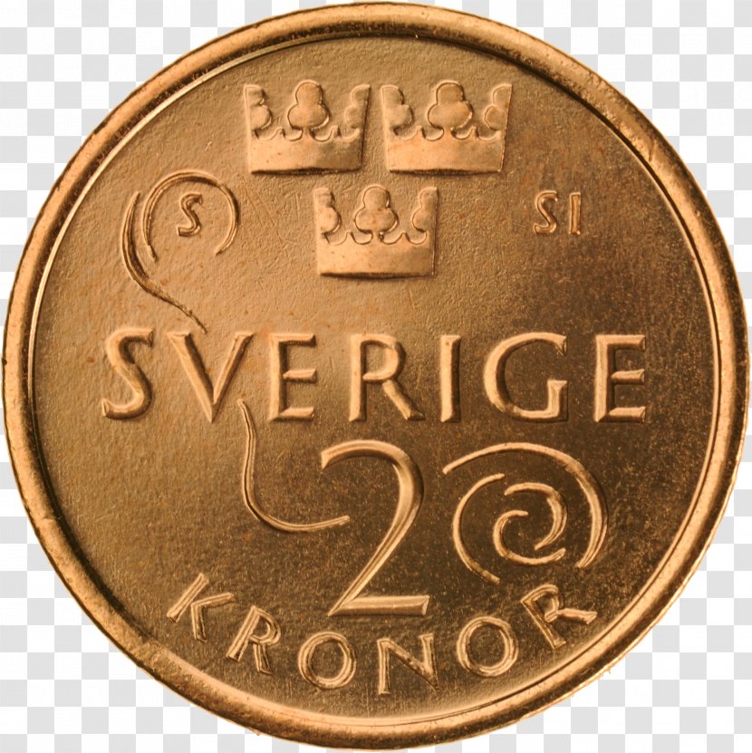 Coin Sweden Swedish Krona Sveriges Riksbank Banknote - Medal Transparent PNG