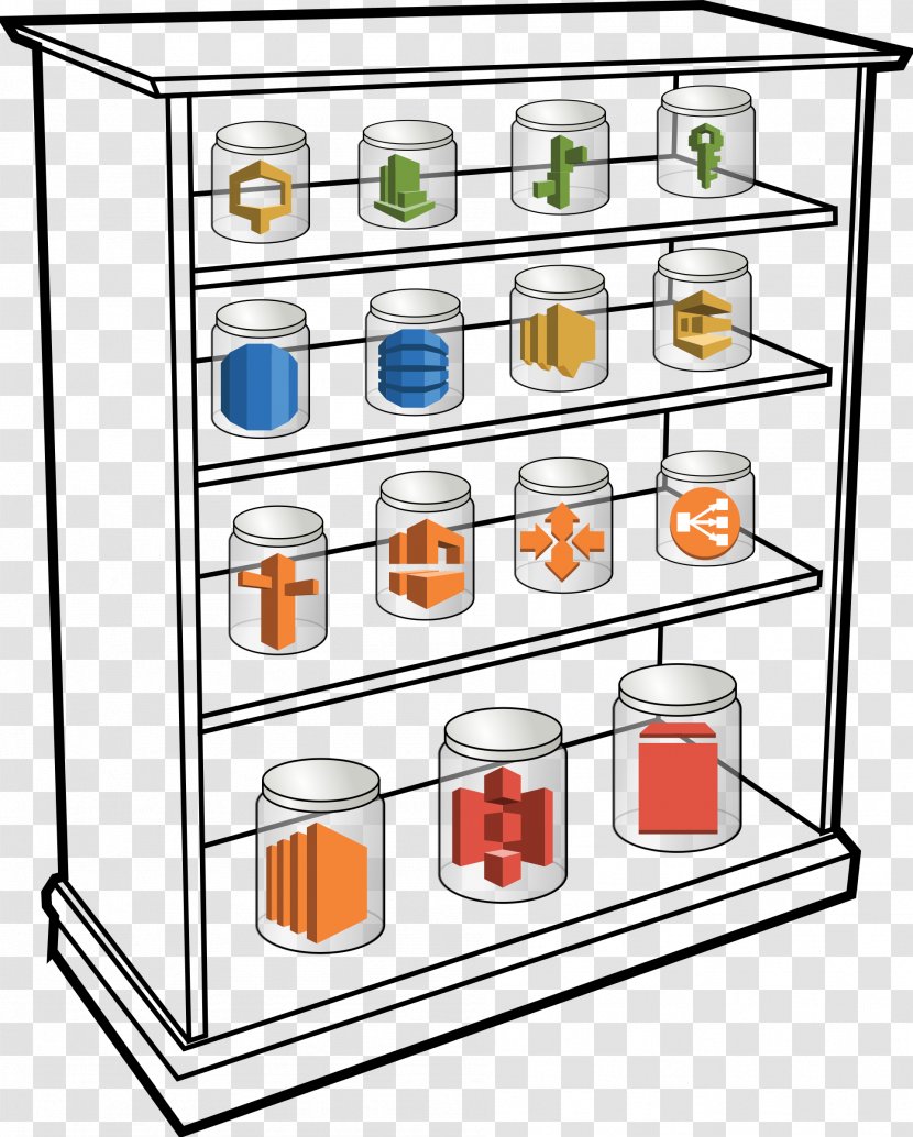 Shelf Amazon S3 Clip Art - Furniture - Store Transparent PNG