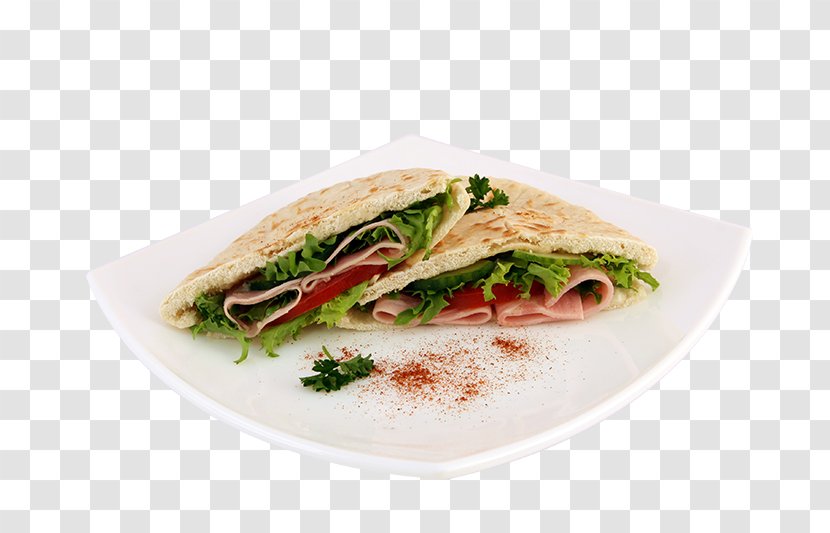 Pita Stuffing White Bread Panini - Sliced - Bacon On A Plate Transparent PNG