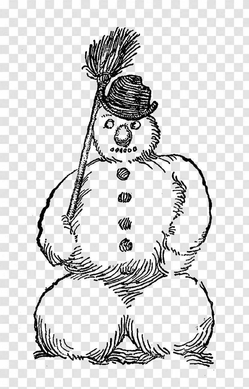 Clip Art Line Mammal Illustration Visual Arts - Mythical Creature - Frozen Snowman Transparent PNG