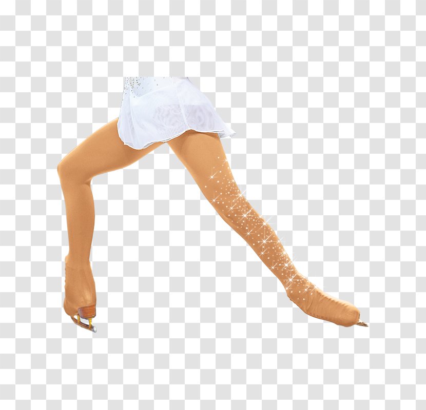 Figure Skating Ice Boot Tights Roller - Silhouette Transparent PNG