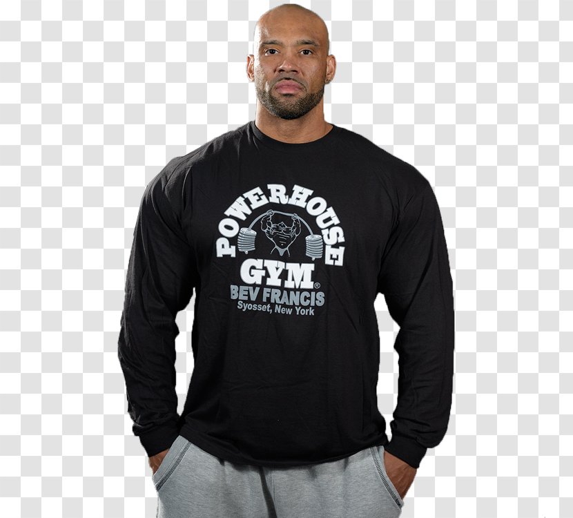 T-shirt Hoodie Sleeve Sweater - Gym Design Transparent PNG