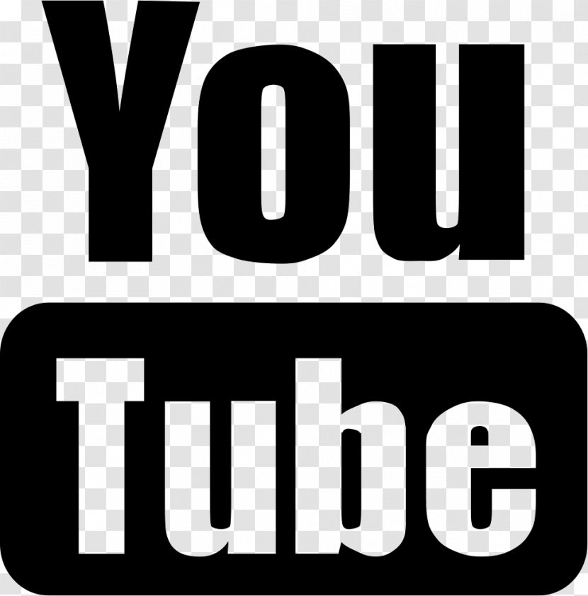 YouTube Logo Video Black And White - Area - Youtube Transparent PNG