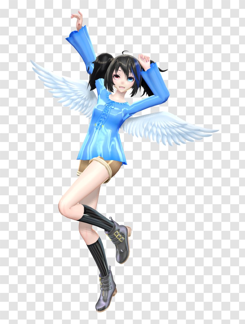 MikuMikuDance Hatsune Miku Vocaloid Clothing Angel - Mikumikudance Transparent PNG