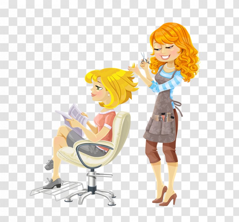 Cartoon Hair Care Poster - Haircut Transparent PNG
