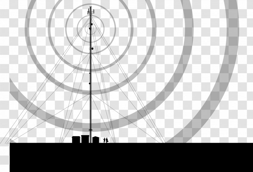 Antenna Clip Art - Telecommunications Tower - Grey Towers Satellite Effect Transparent PNG