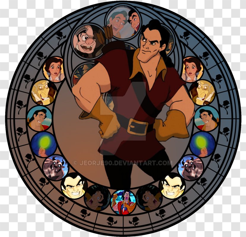 Stained Glass Gaston The Walt Disney Company - Hardware Transparent PNG