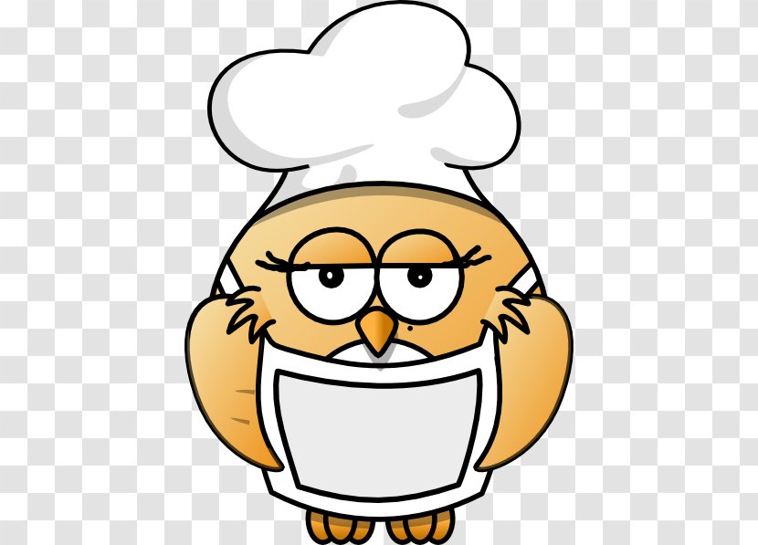Owl Chef Cooking Clip Art - Smile Transparent PNG