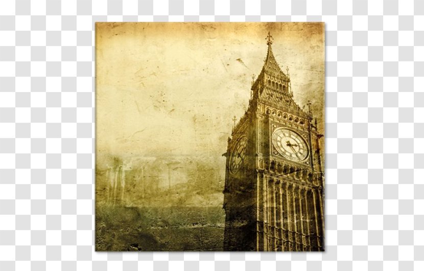 Big Ben Westminster Bridge Painting Tower Stock Photography Transparent PNG